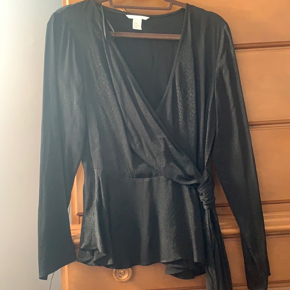 Wrap peplum top